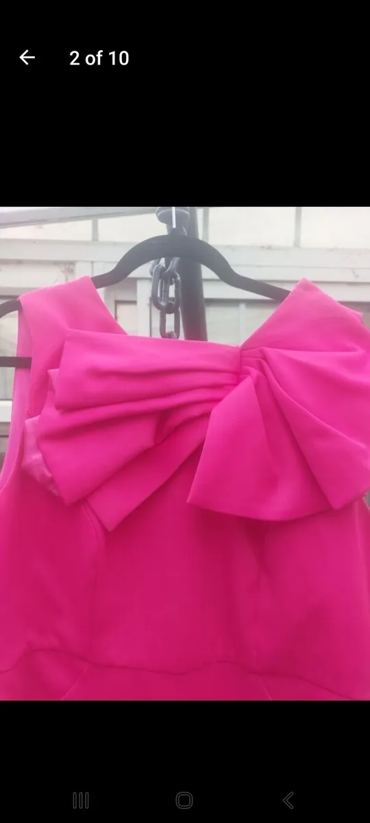 V by Very cerise origami dress (free post) - Image 2