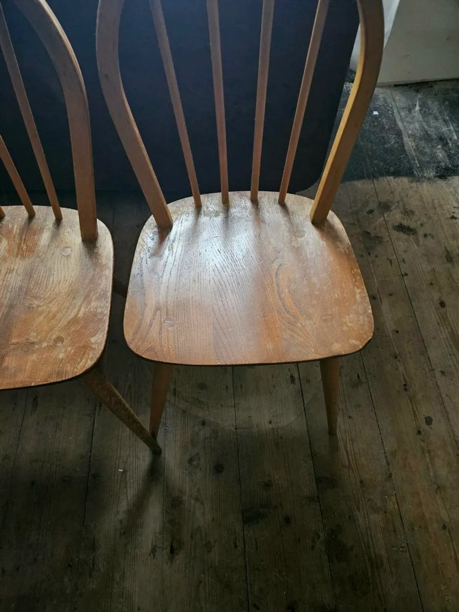 Vintage Retro Mid Century Kitchen Chairs - Image 4