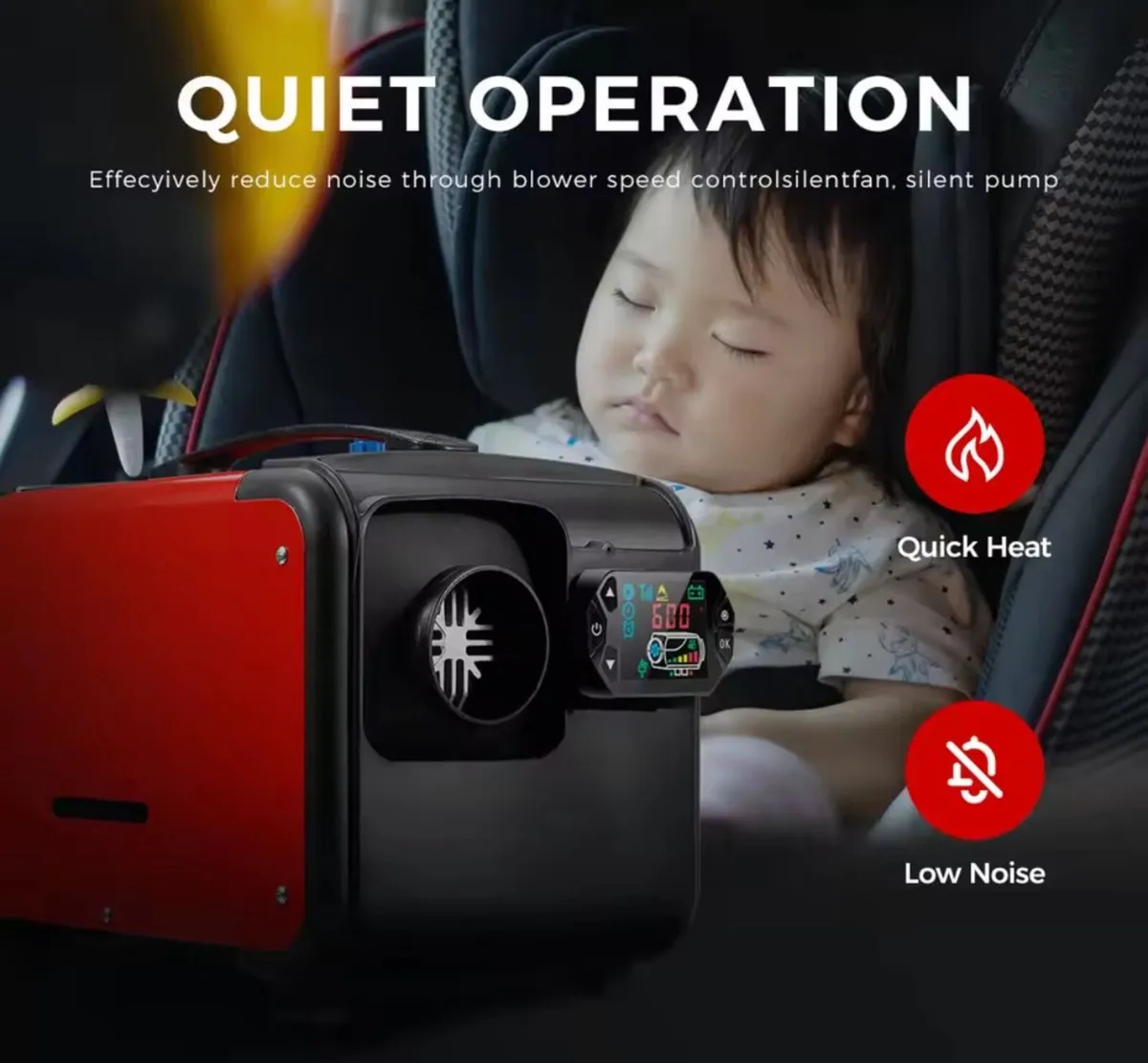 Portable 8kw Diesel Heater with Automatic new - Image 2