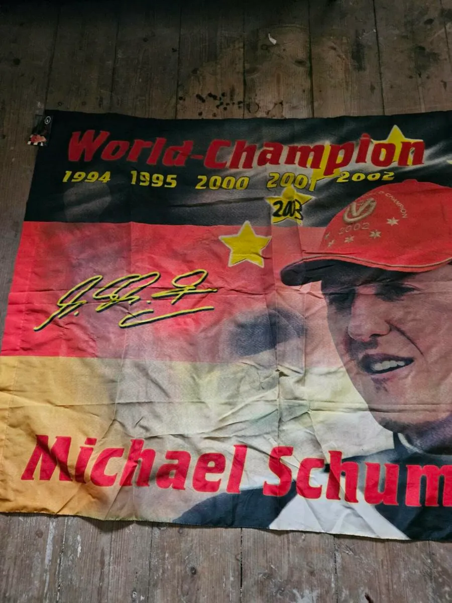 Michael Schumacher Ferrari F1 Banner Flag - Image 3