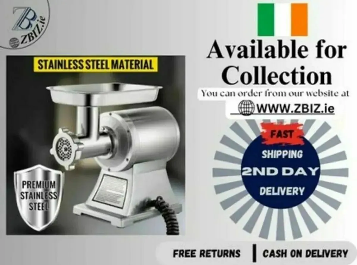 Meat Mincer Electric Sausage Maker Grinder - Image 1