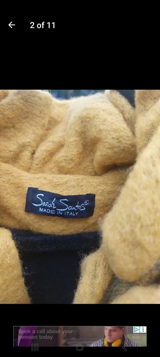 Sarah Santo Italian wool coat (free postage) - Image 2