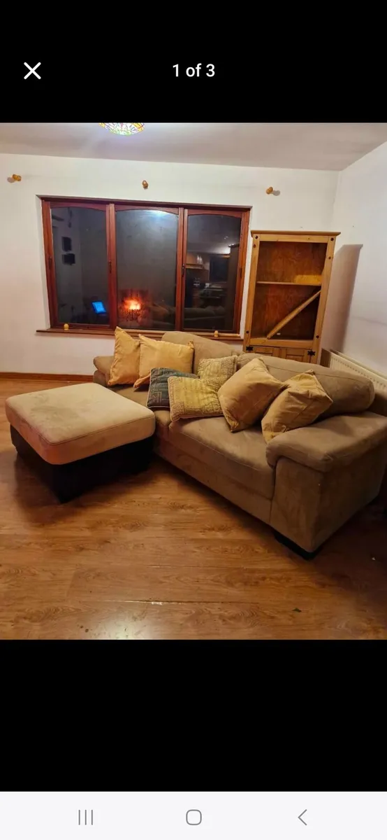 A Couch with pouf - Image 1