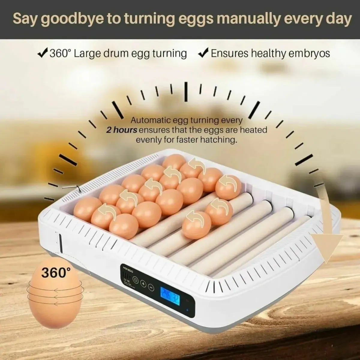 35 Egg Incubator Automatic Turning Temp Control - Image 4
