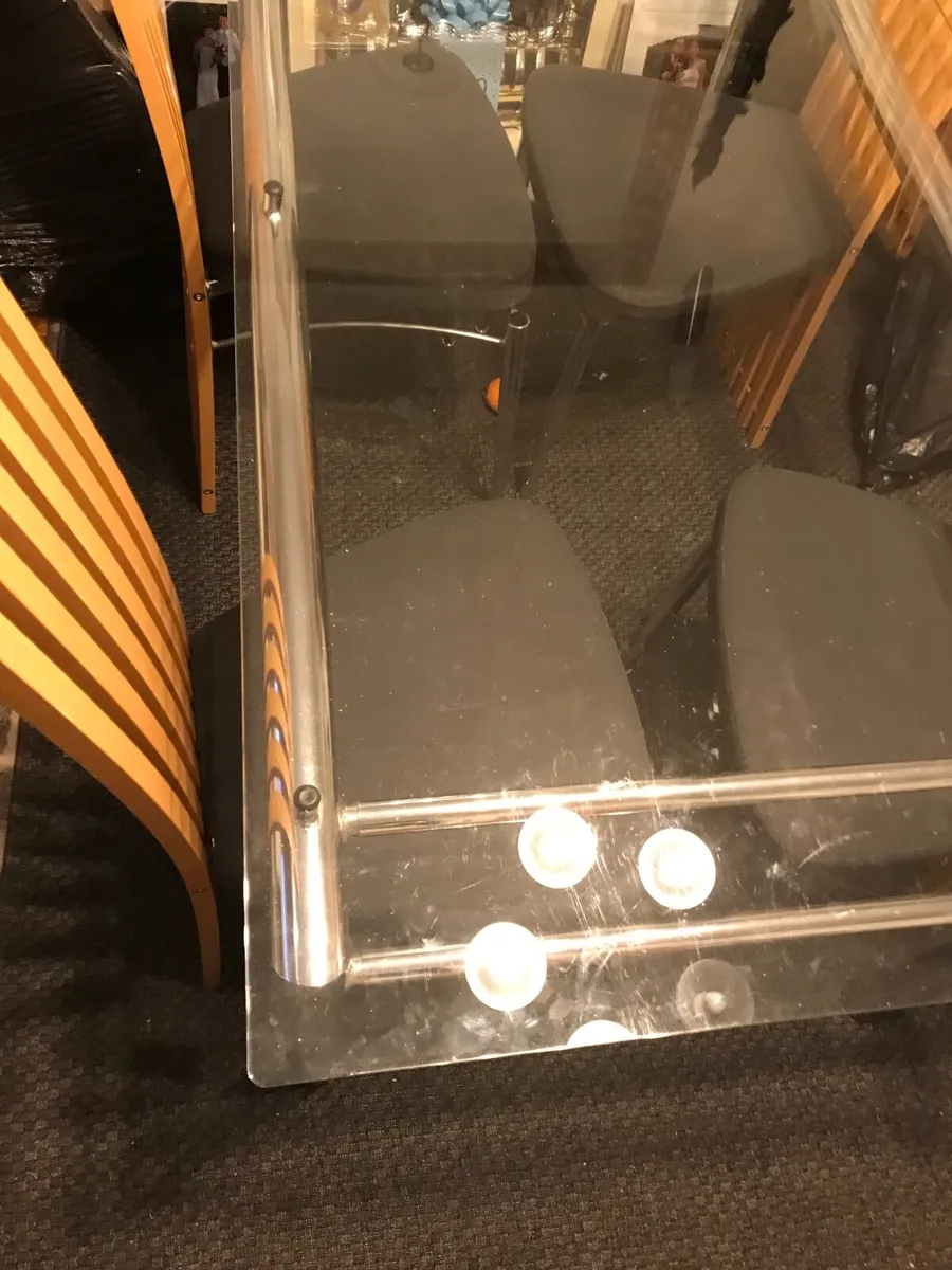 Table    Chrome   And   Glass - Image 4