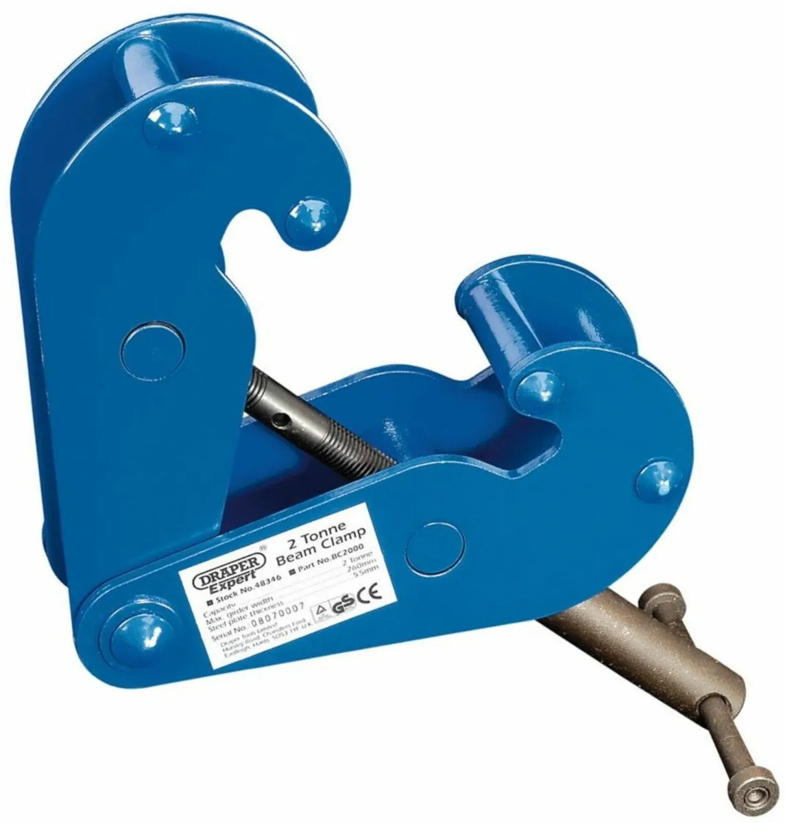 Draper Expert Beam Clamps 1, 2, 3 or 5 Tonne - Image 2