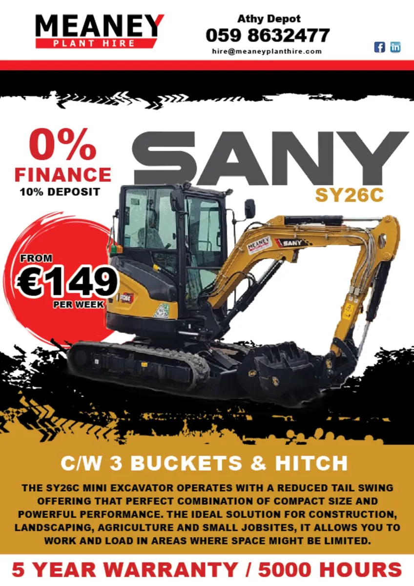 SANY SY26C - 0% finance