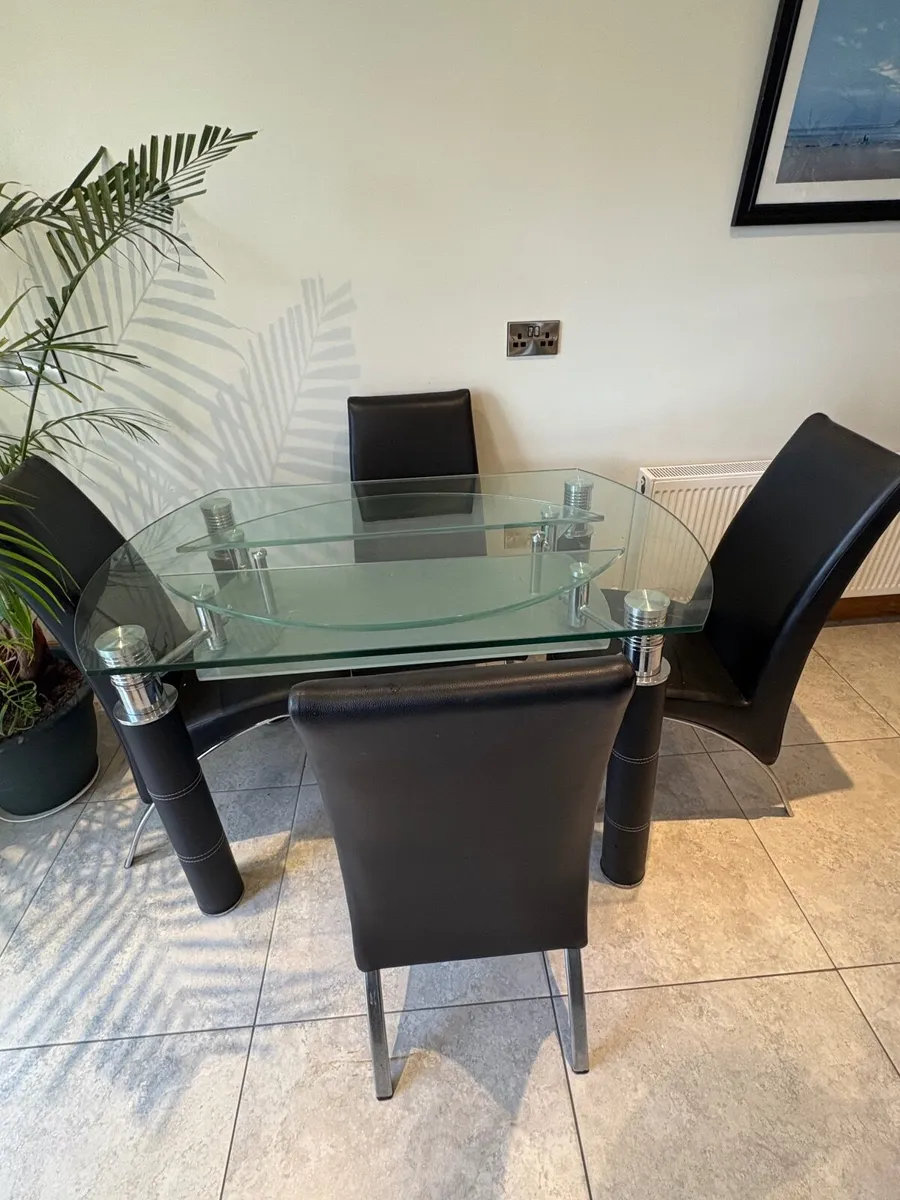 Dining table and four chairs - Image 4