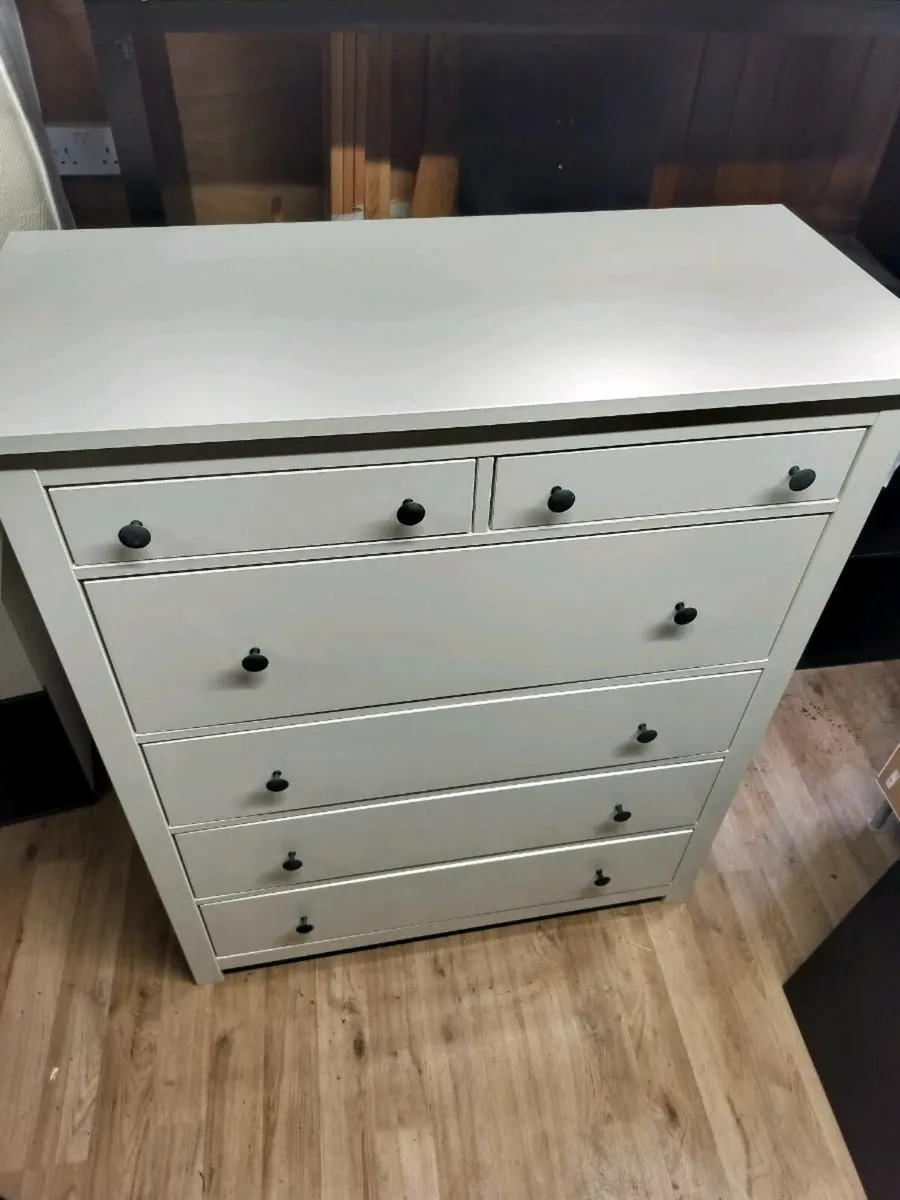 Chest of 6 drawers Hemnes white - Image 2