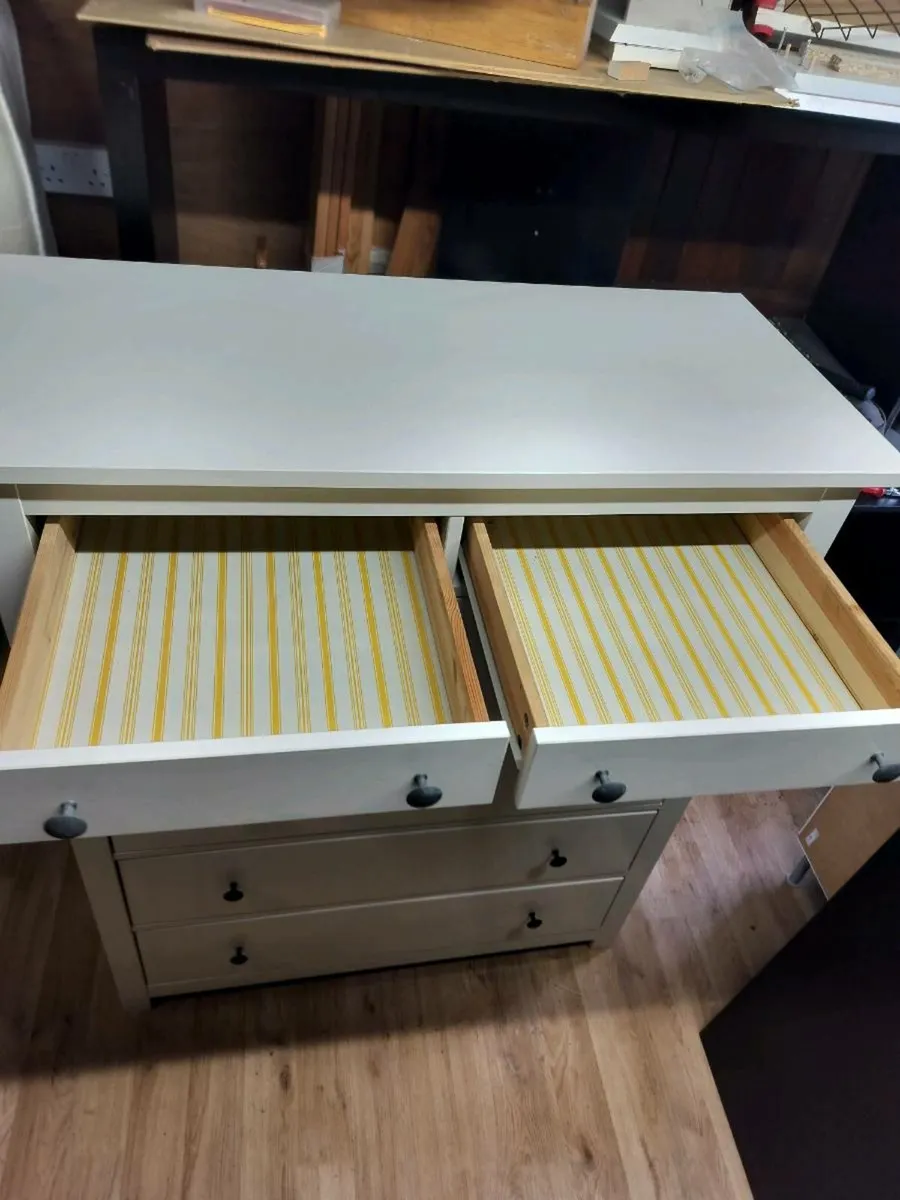 Chest of 6 drawers Hemnes white - Image 3