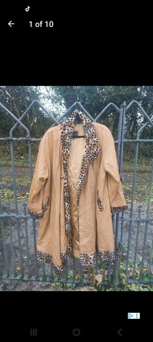 Vintage Roberto Gianni leather coat (free post) - Image 1
