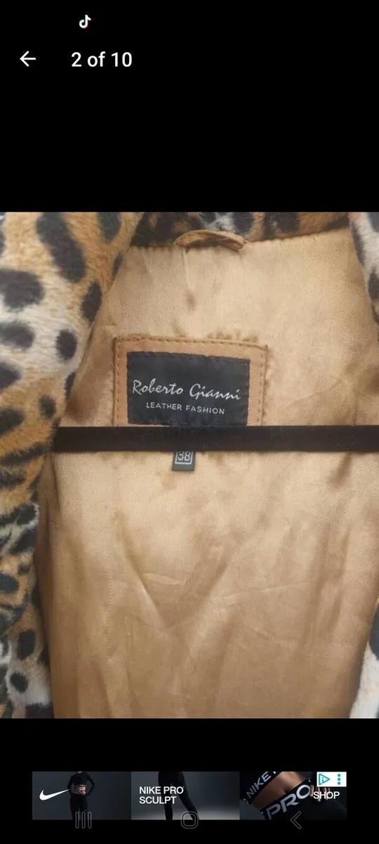 Vintage Roberto Gianni leather coat (free post) - Image 2