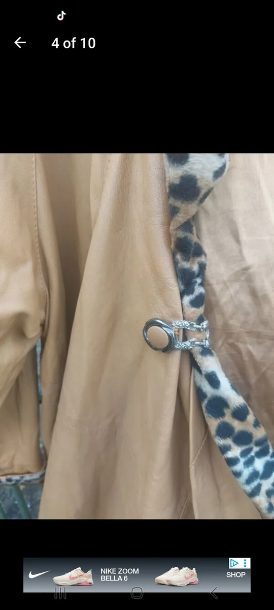 Vintage Roberto Gianni leather coat (free post) - Image 4