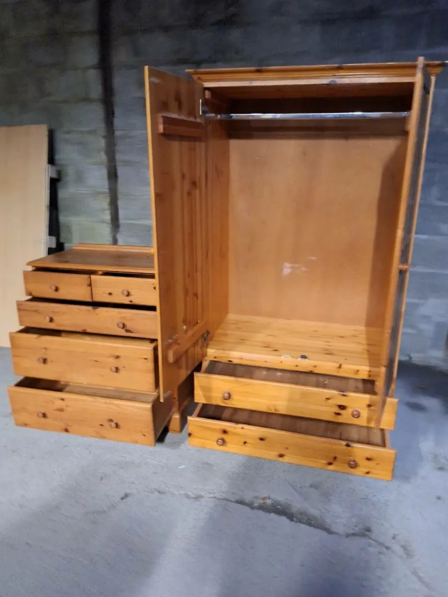 Big pine wardrobe + chest of drawers DELIVERY) - Image 2