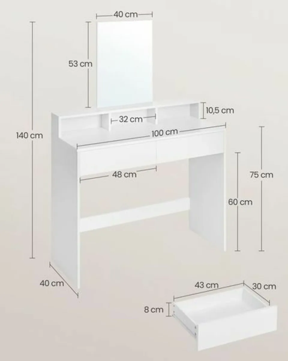 Dressing table white - Image 4