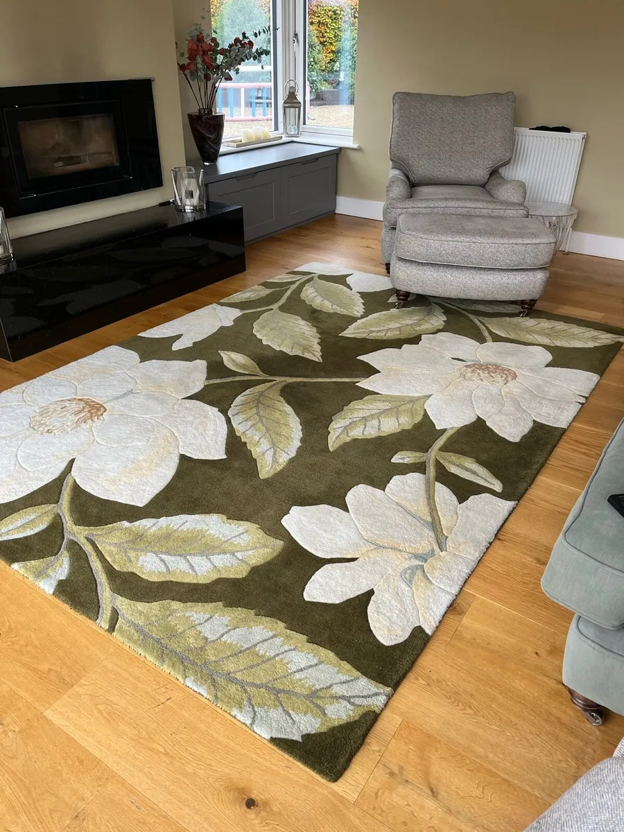 2 Sanderson wool rugs - Image 1