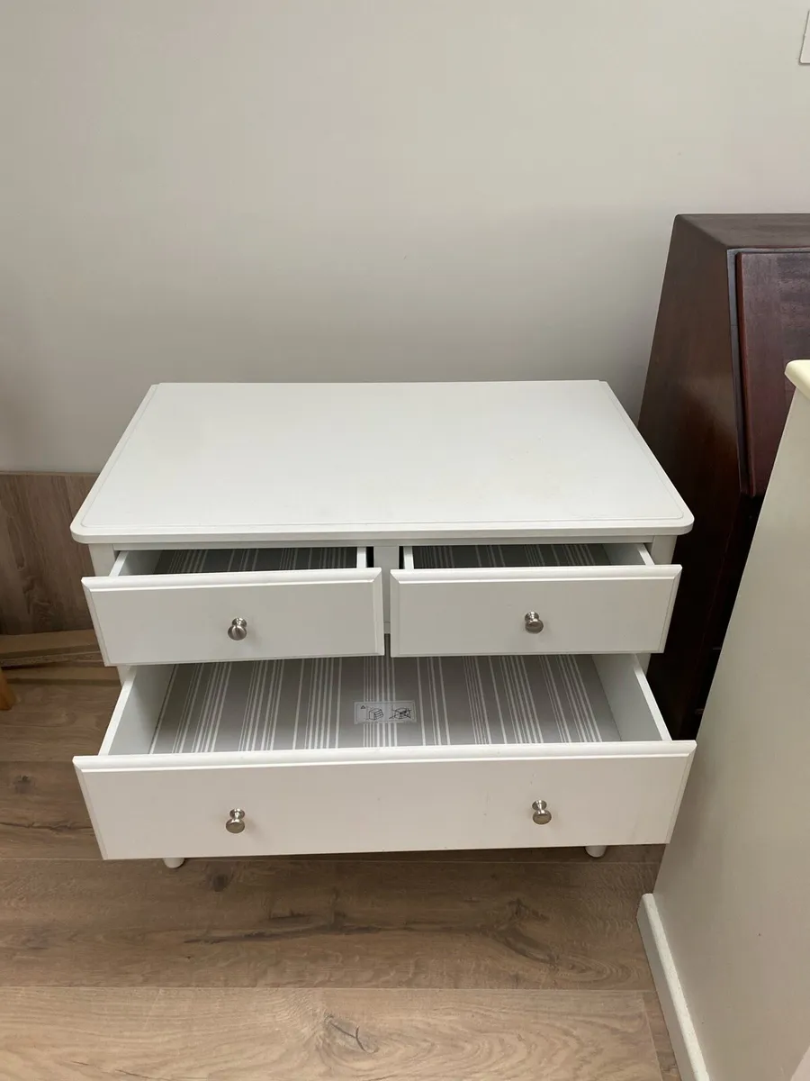 White IKEA Chest of drawers - Image 2