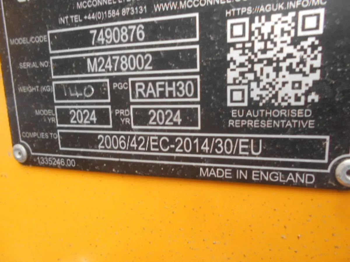 MCCONNEL 1M FLAIL HEAD, SUIT MINI DIGGER, NEW - Image 2