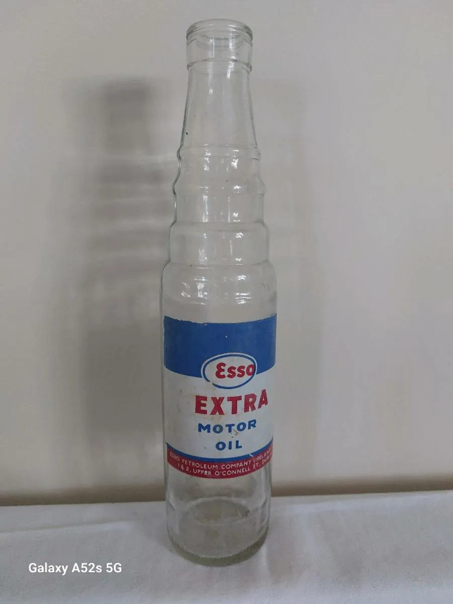 Vintage glass Esso bottle - Image 1