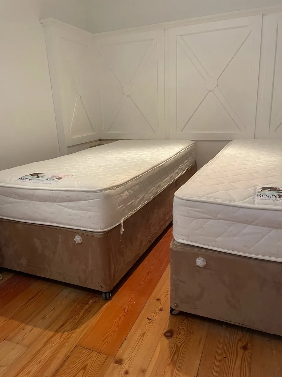 RESPA Interlocking Single Beds with mattresses - Image 2