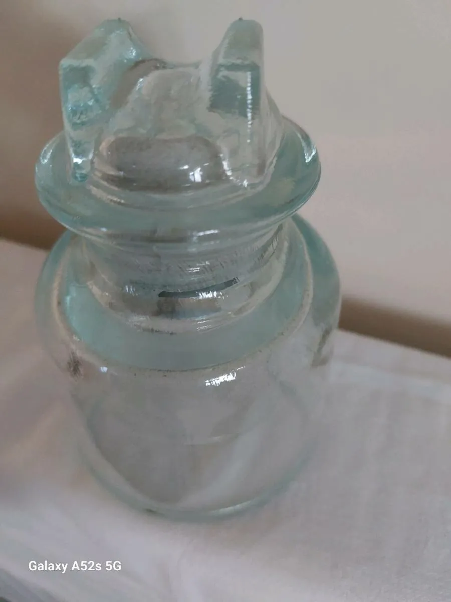 Vintage glass electrical insulator - Image 1