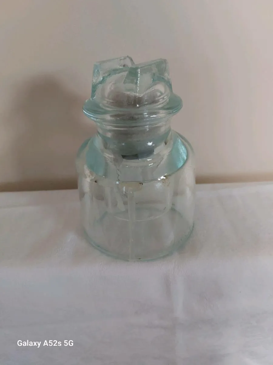 Vintage glass electrical insulator - Image 3