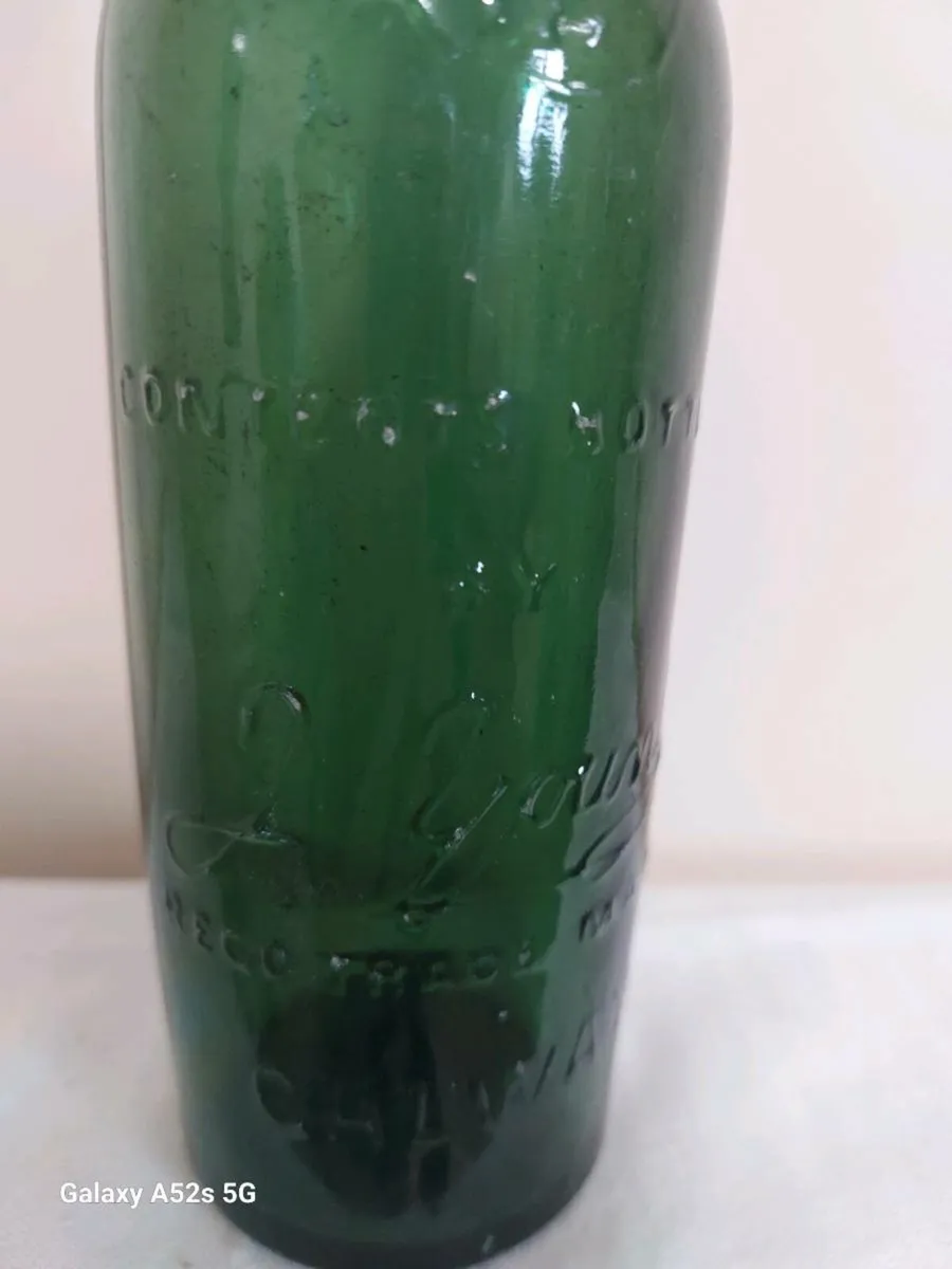 Dark green glass bottle - Image 2