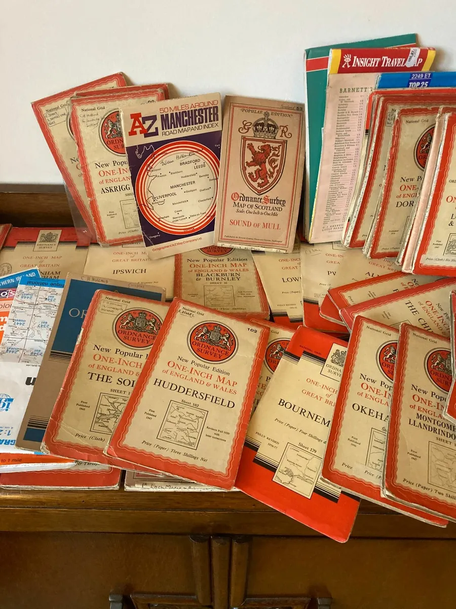 Maps (70 + approx) - England / Scotland - Vintage - Image 3