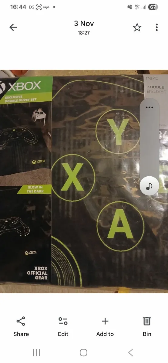 Xbox double duvet cover new from next - Image 2