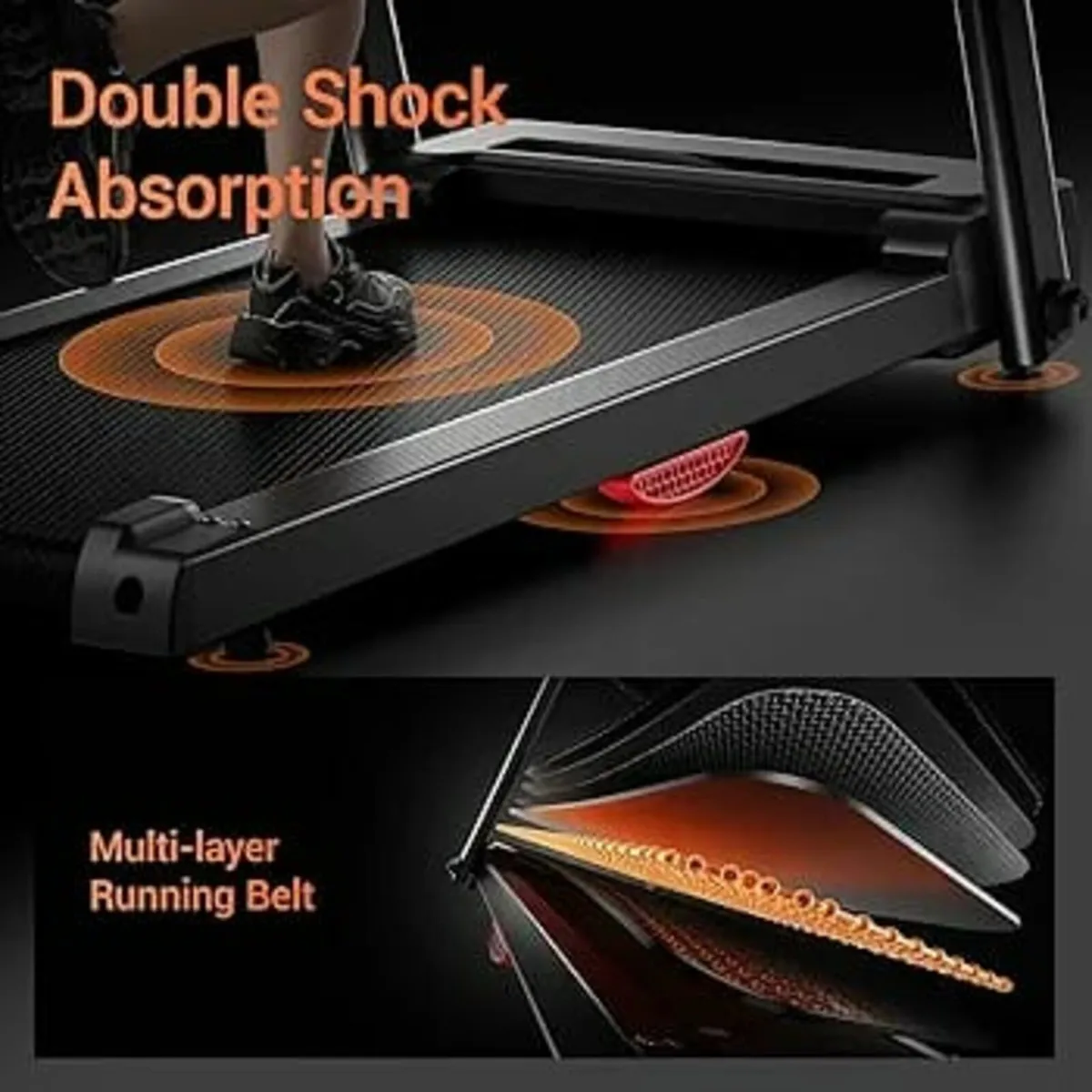 Treadmills for Home, 3.0HP Quiet Brushless Folding - Image 4