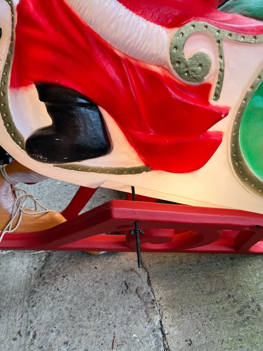 Santa , Rudolf and sleigh - Image 3