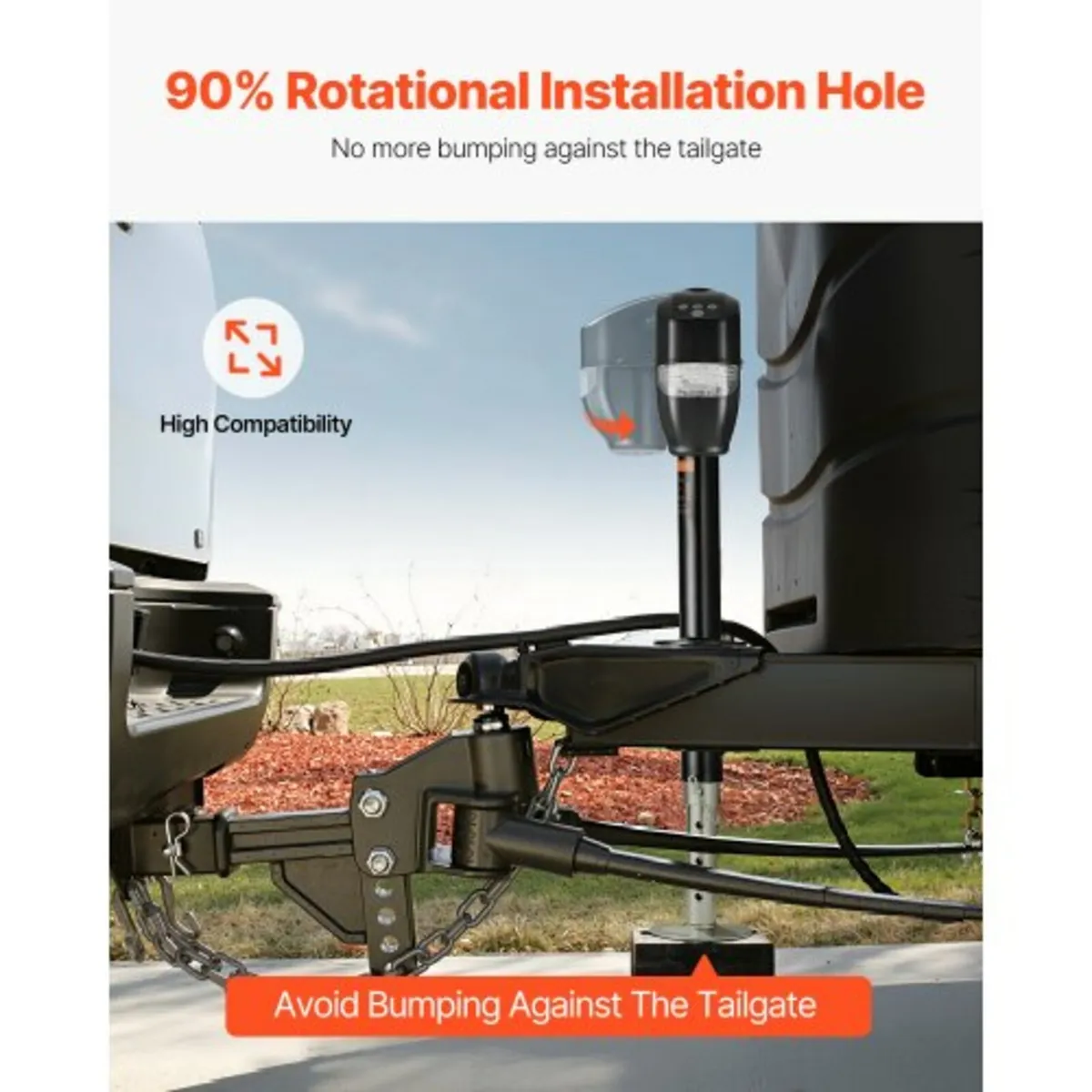 Electric Trailer Jack, 5000 lbs, Heavy Duty RV Ele - Image 4