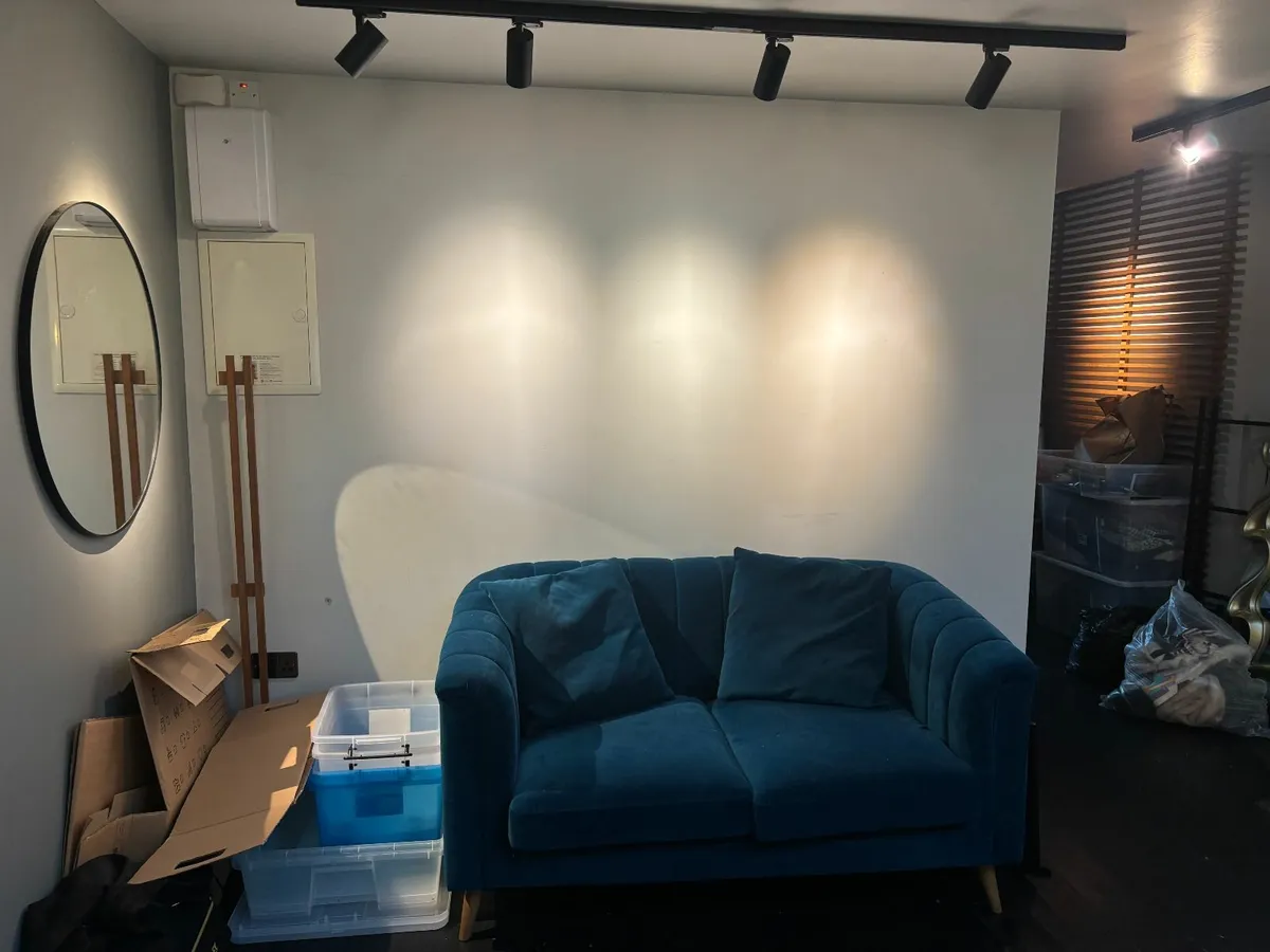 Teal Velvet 2 Seater Sofa - Image 2