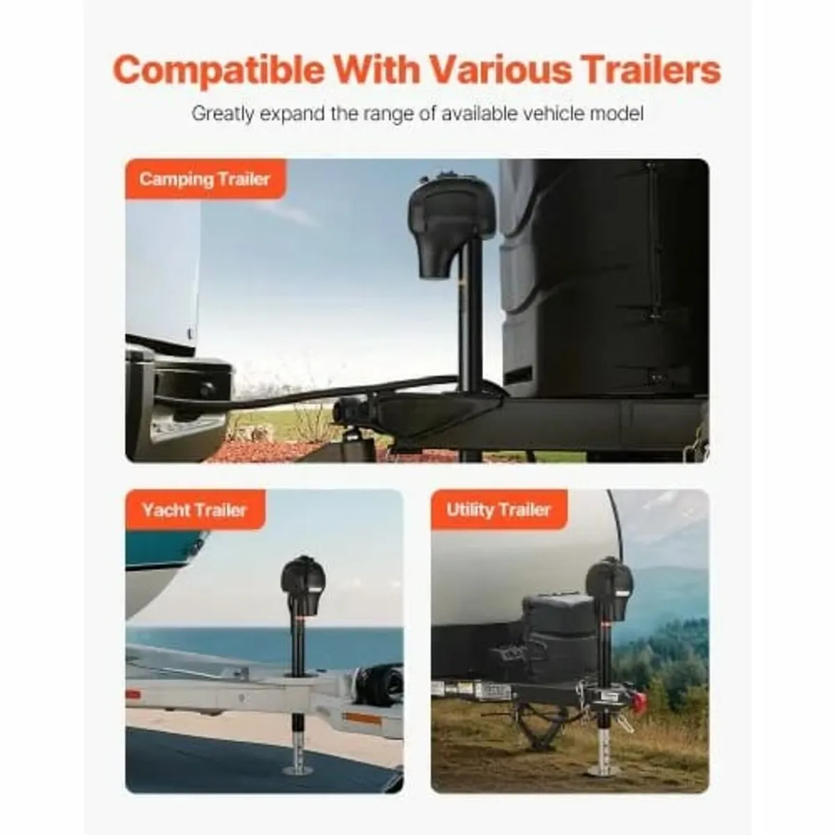 Electric Trailer Jack, 3500 lbs, Heavy Duty RV Ele - Image 4