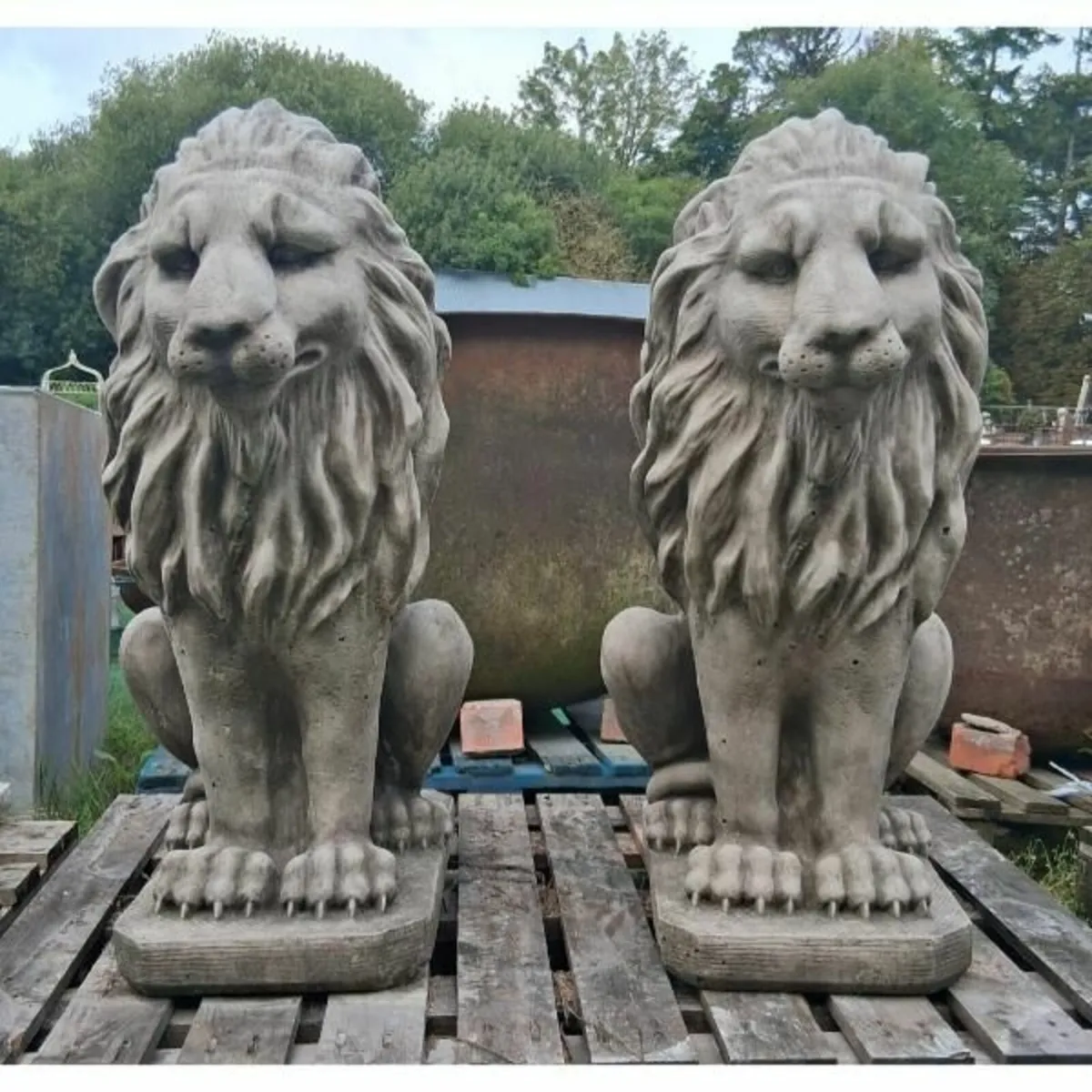 Pair of lions GL LA006 - Image 2