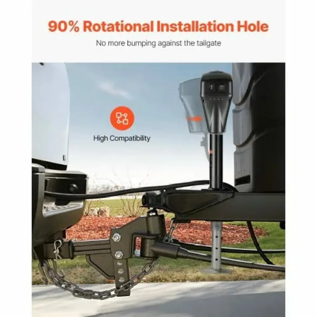 Electric Trailer Jack, 5000 lbs, Heavy Duty RV Ele - Image 4