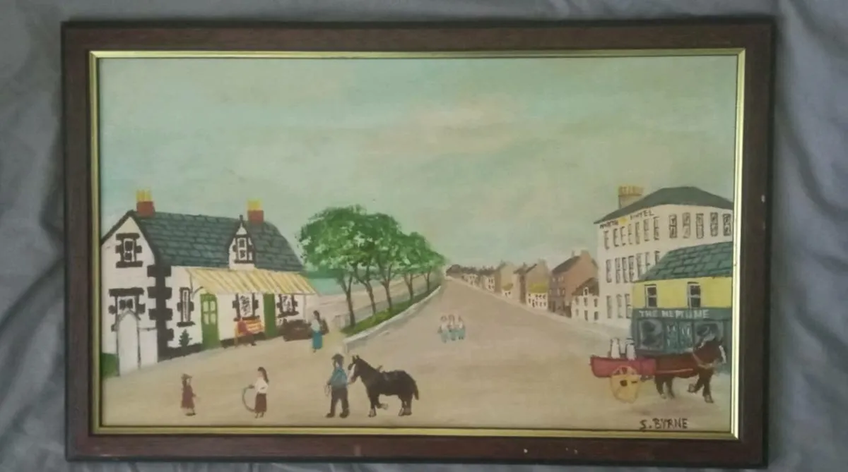 Vintage framed Painting signed by the Artist - Image 1