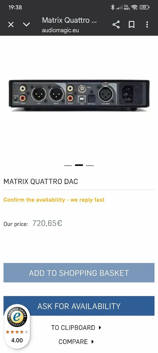 Matrix Quatro dac,pre amp,headphons amp - Image 2