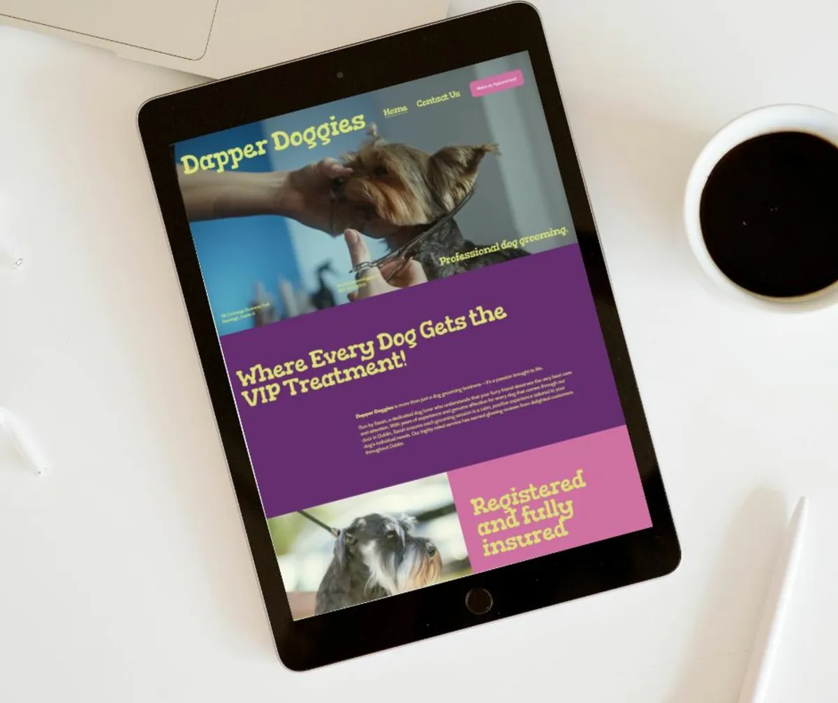 Dog Grooming Website & Domain For Sale - Image 2