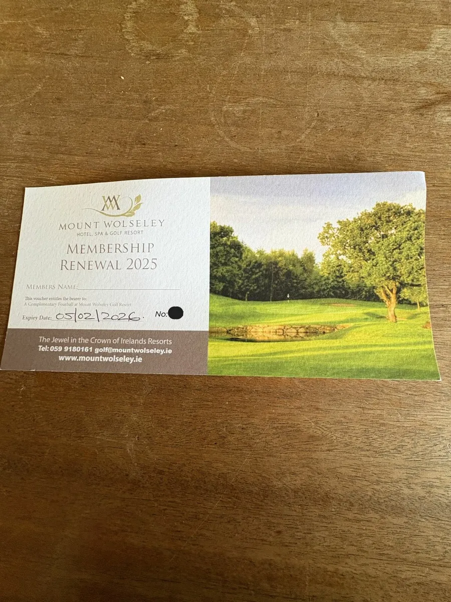 Golf voucher - Image 1
