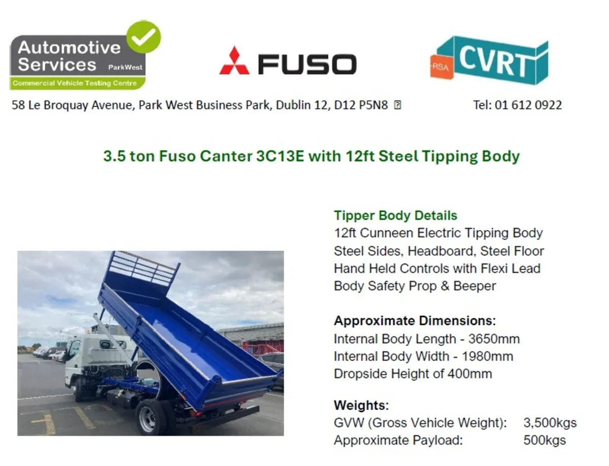 261 FUSO Canter Tipper - Order Now! - Image 3