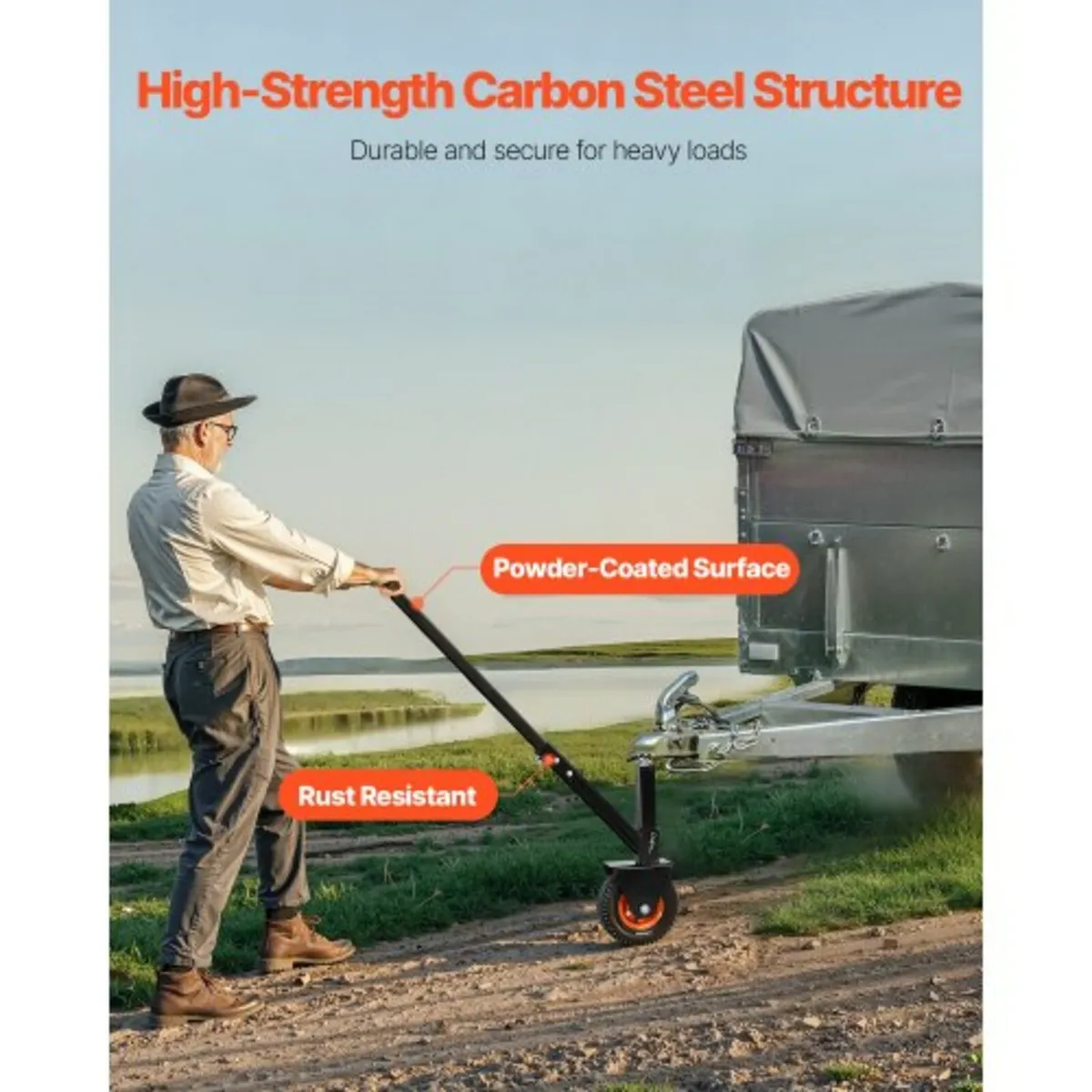 Trailer Dolly, 300lbs Tongue Weight Capacity, 16.5 - Image 4