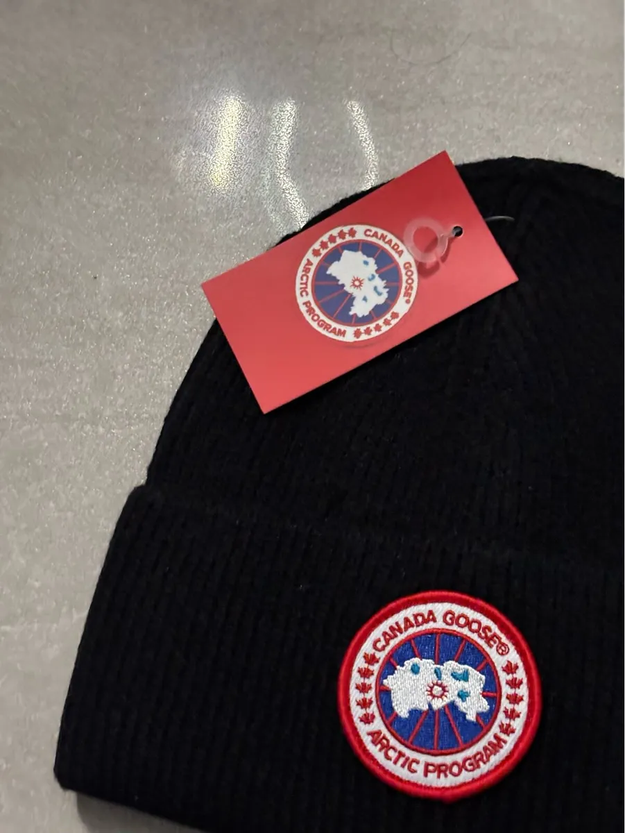 Black Canada Goose Beanie - Image 2
