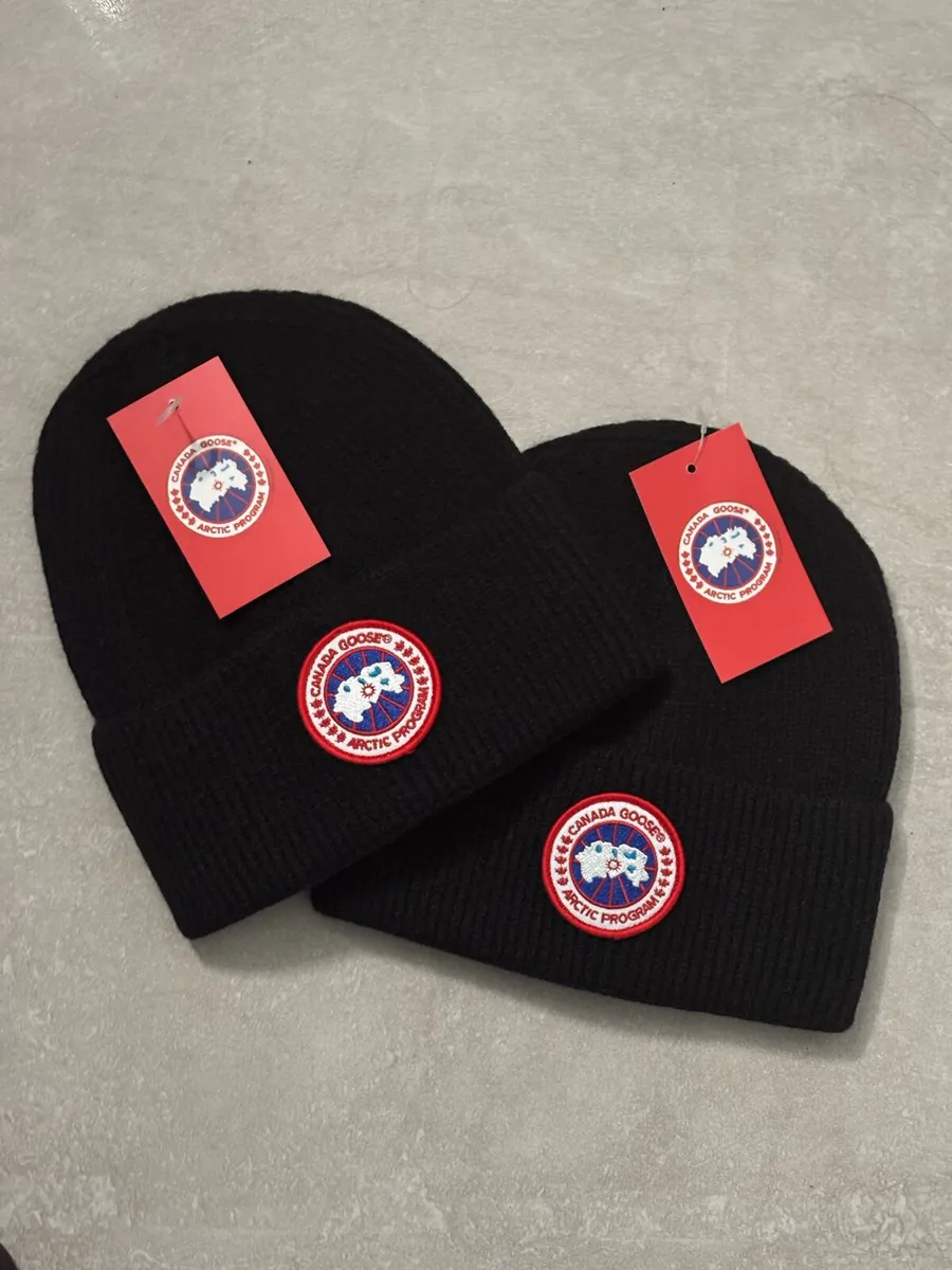 Black Canada Goose Beanie - Image 3