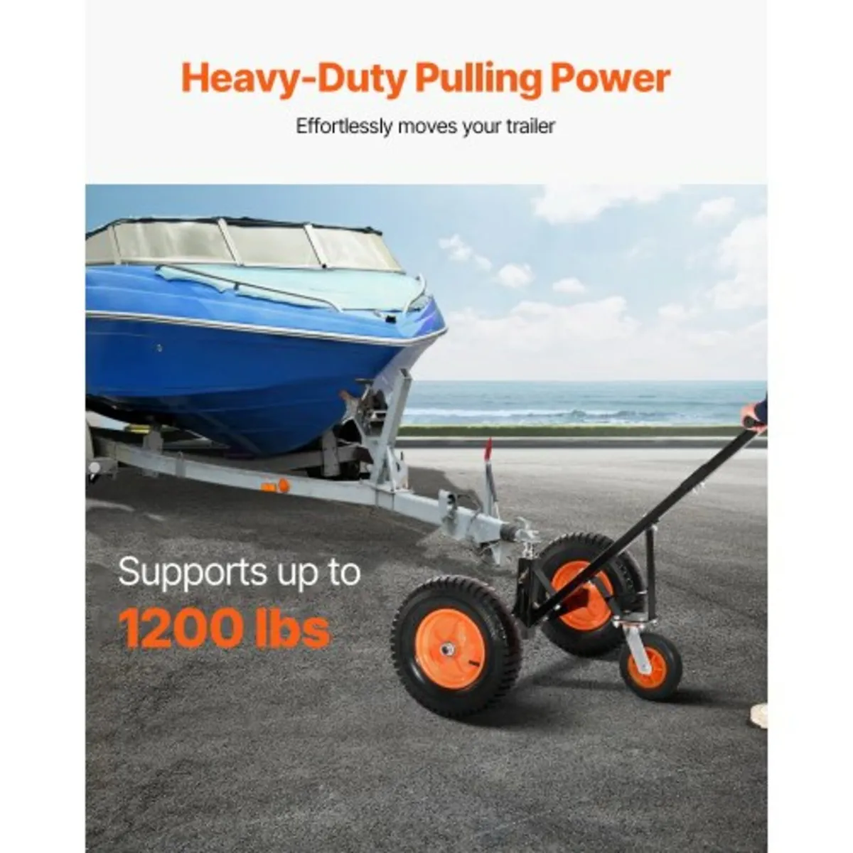 Trailer Dolly, 1200lbs Tongue Weight Capacity, Car - Image 4