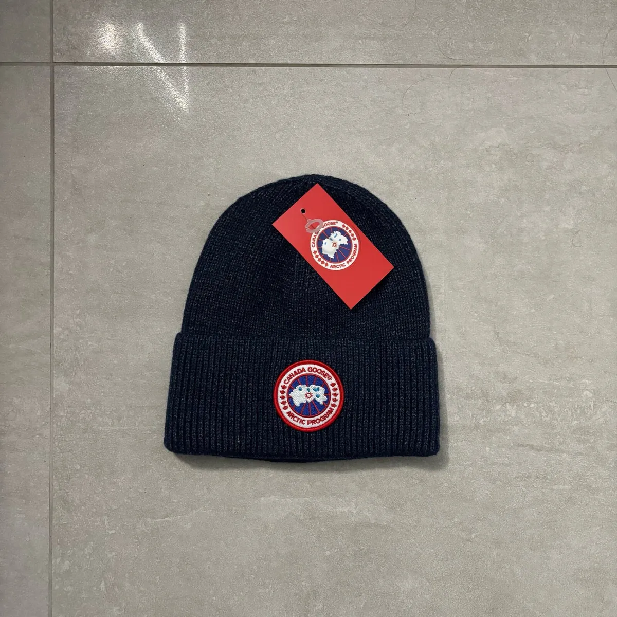 Navy Canada Goose Beanie - Image 1