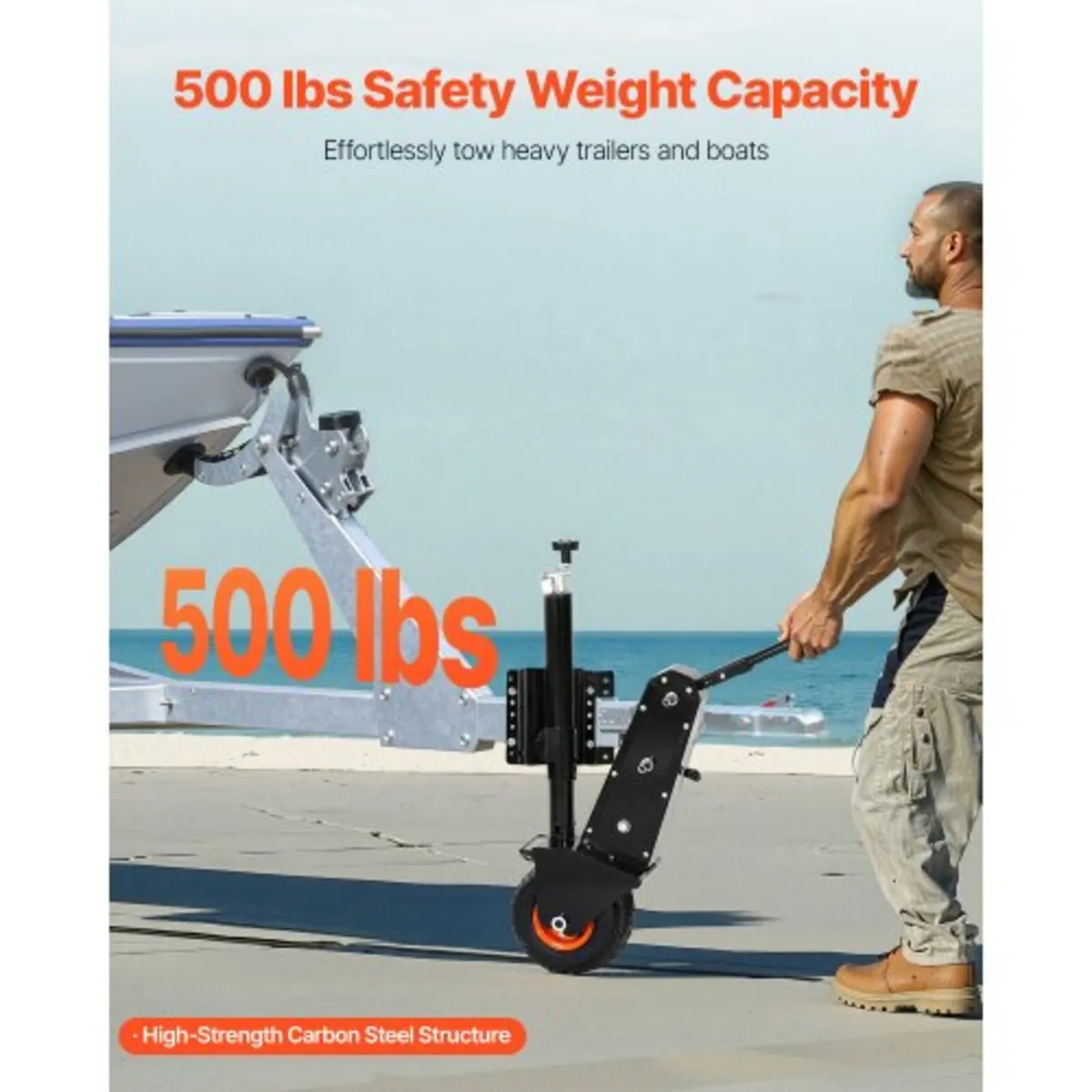 Trailer Dolly, 500lbs Tongue Weight Capacity, 13 i - Image 4