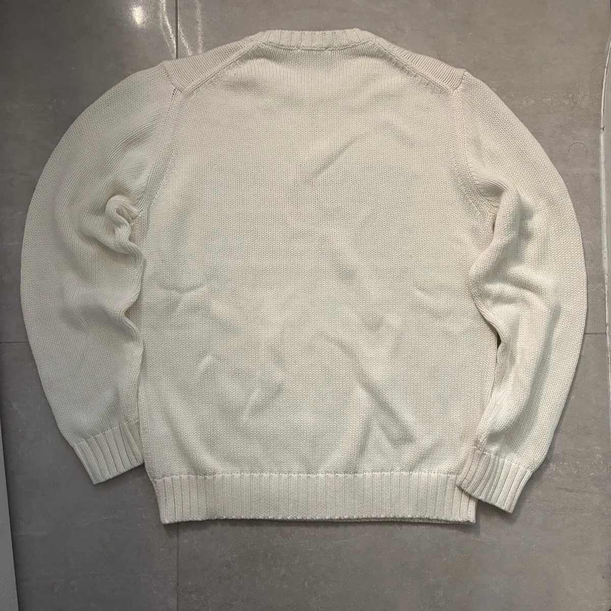 White Ralph Lauren Knit American Flag - Image 3