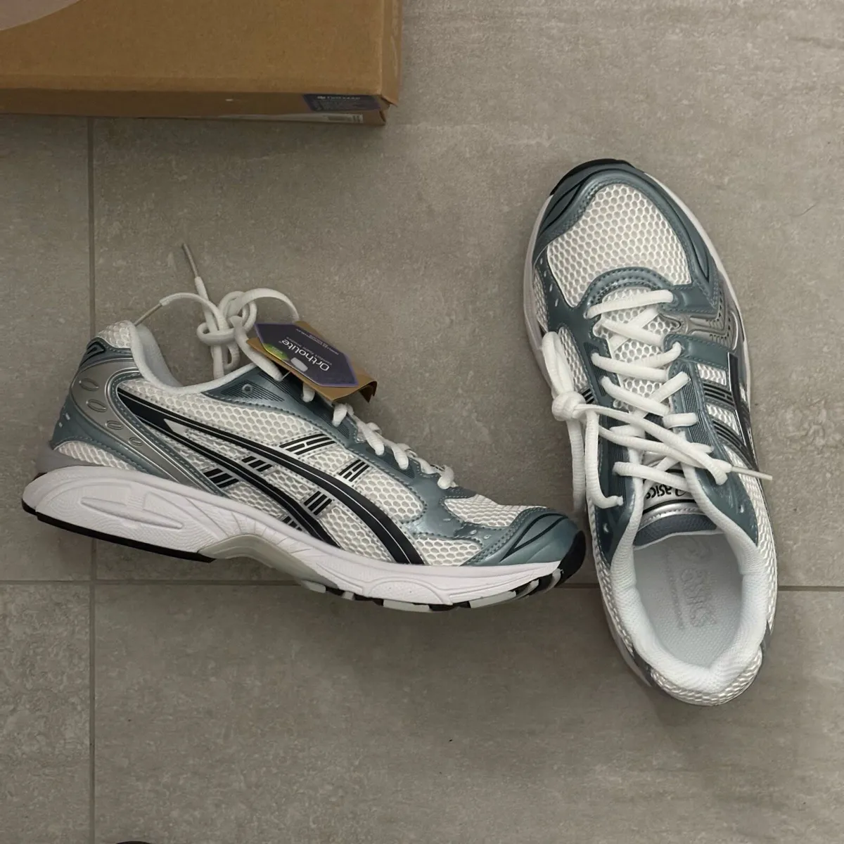 ASICS Gel Kayano 14 White/Fjord Grey - Image 1