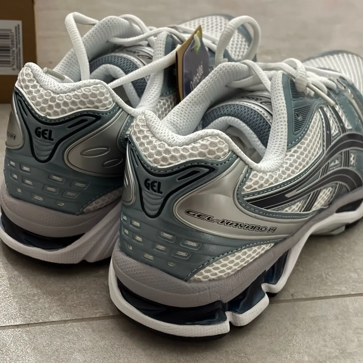 ASICS Gel Kayano 14 White/Fjord Grey - Image 3